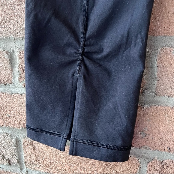 LULULEMON | Black crop legging back ruched slit rare workout yoga legging pant - Picture 12 of 16